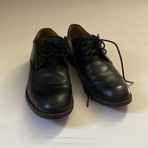 Clarks Men’s Leather Oxford Black Cushion Plus Shoes | Size 8